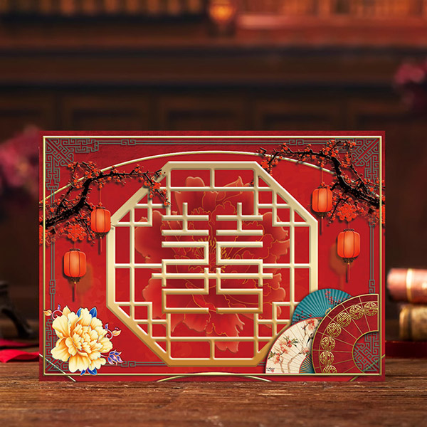 P-119-1 囍窗花語 少量喜帖｜結婚喜帖設計