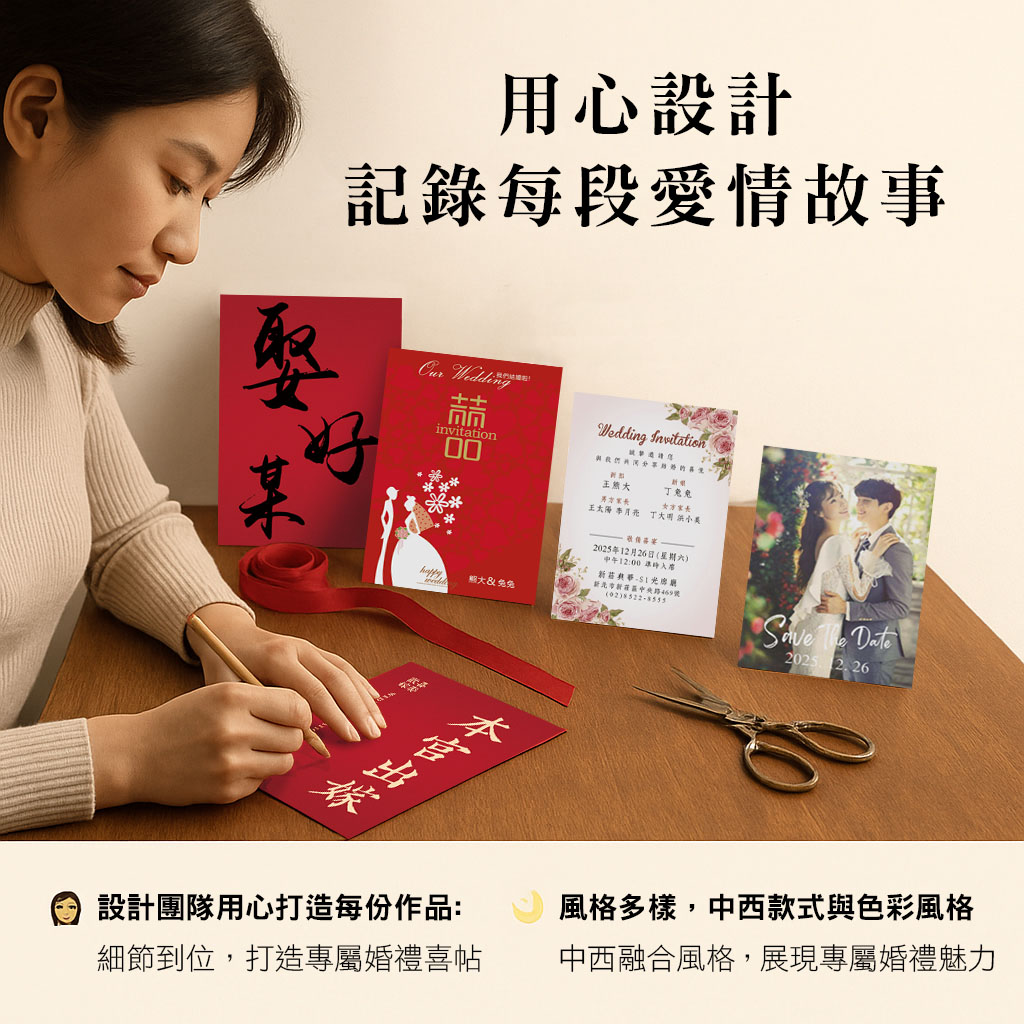 星瑞喜帖工作室｜創意喜帖設計與客製化婚禮邀請